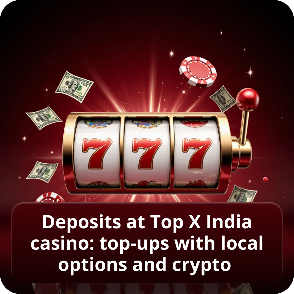 Deposits at Top X India casino: top-ups with local options and crypto
